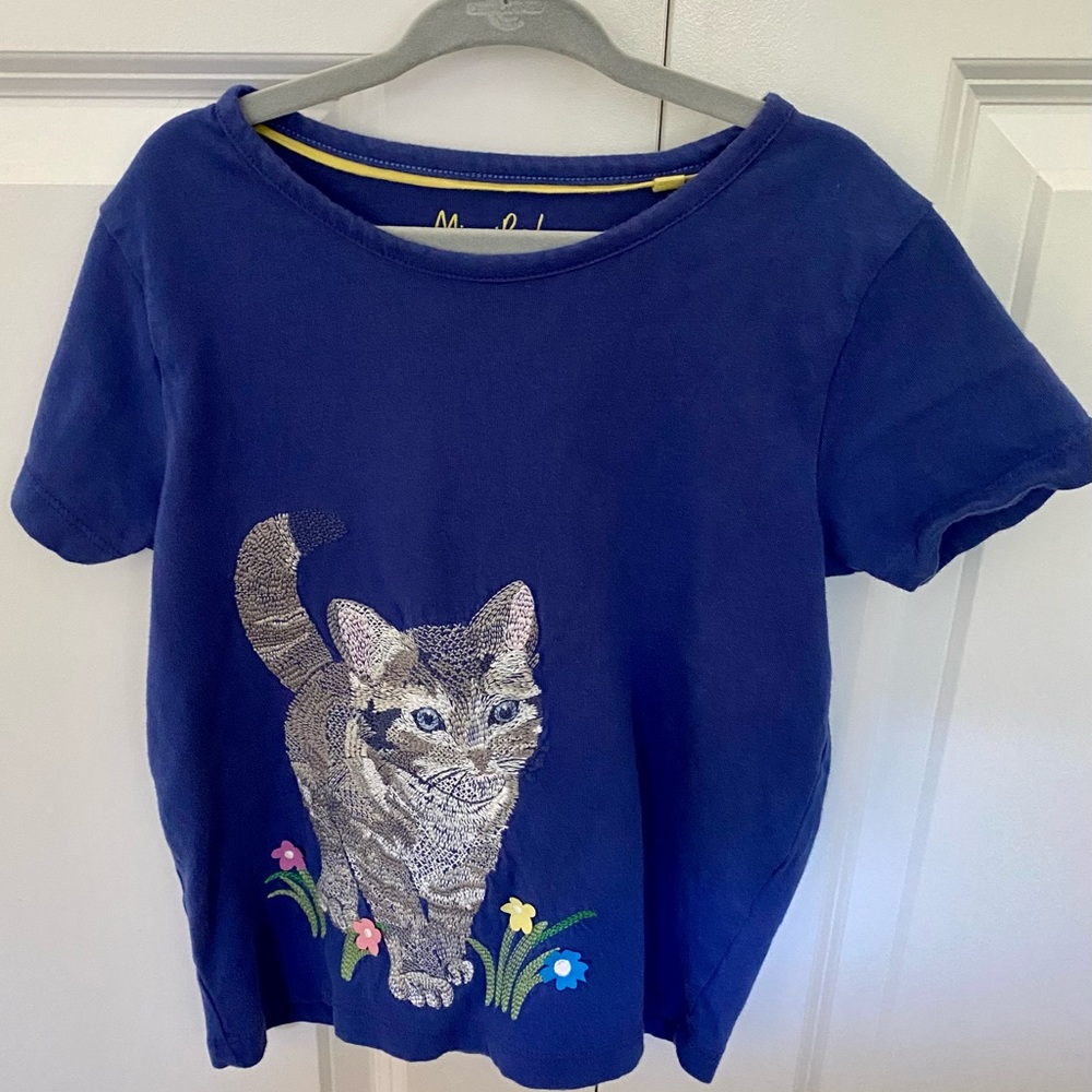 Mini Boden Kitty T-Shirt Size 6-7y
